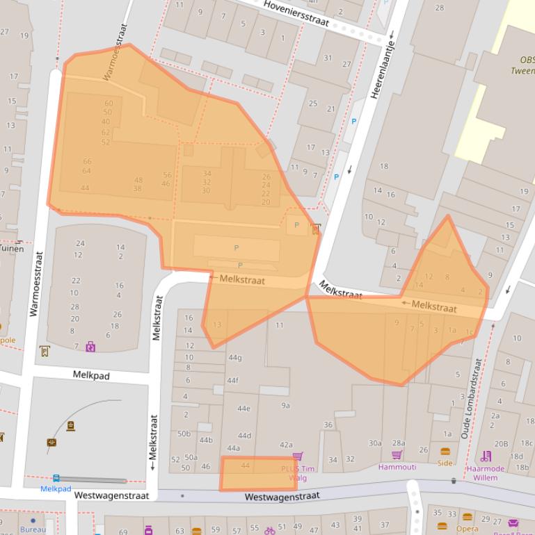 Kaart van postcodegebied 4201HP.