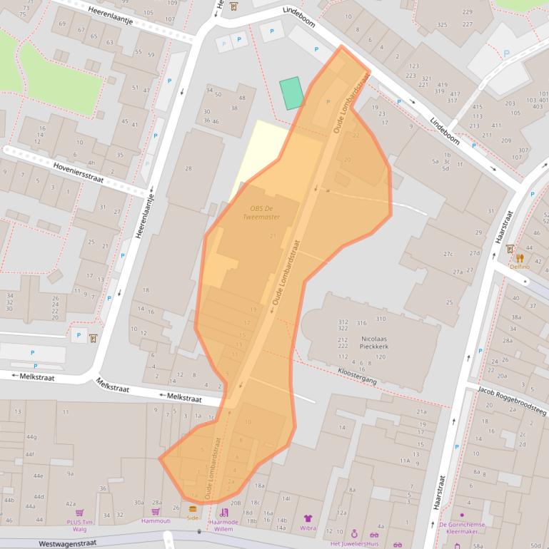 Kaart van postcodegebied 4201HR.