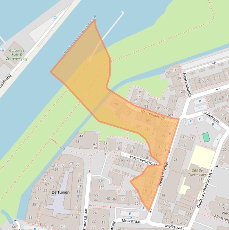 Kaart van postcodegebied 4201HT.