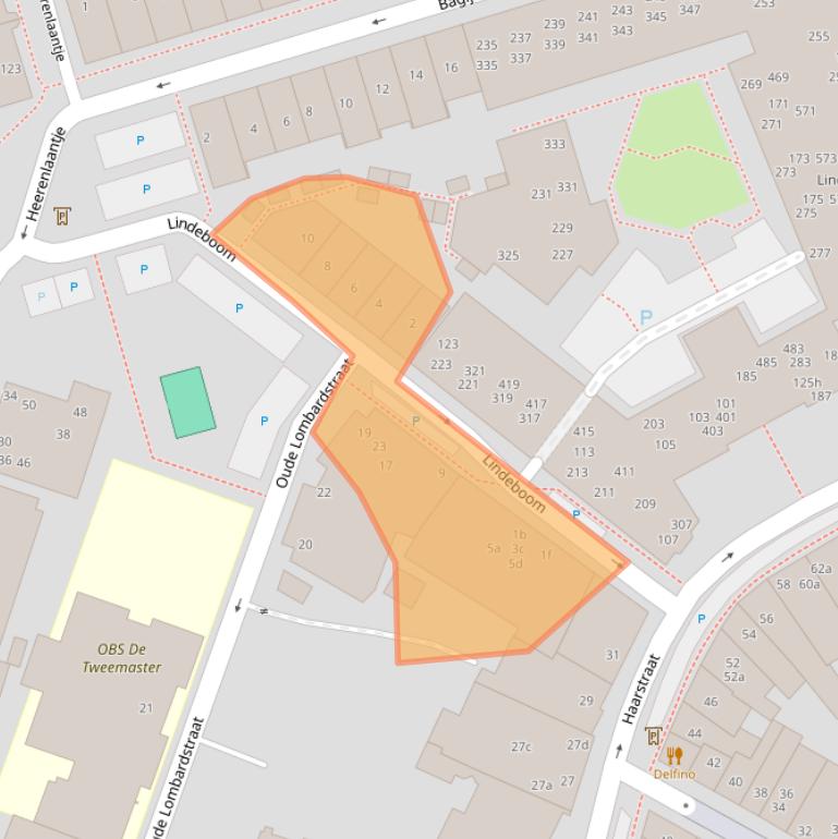 Kaart van postcodegebied 4201HZ.