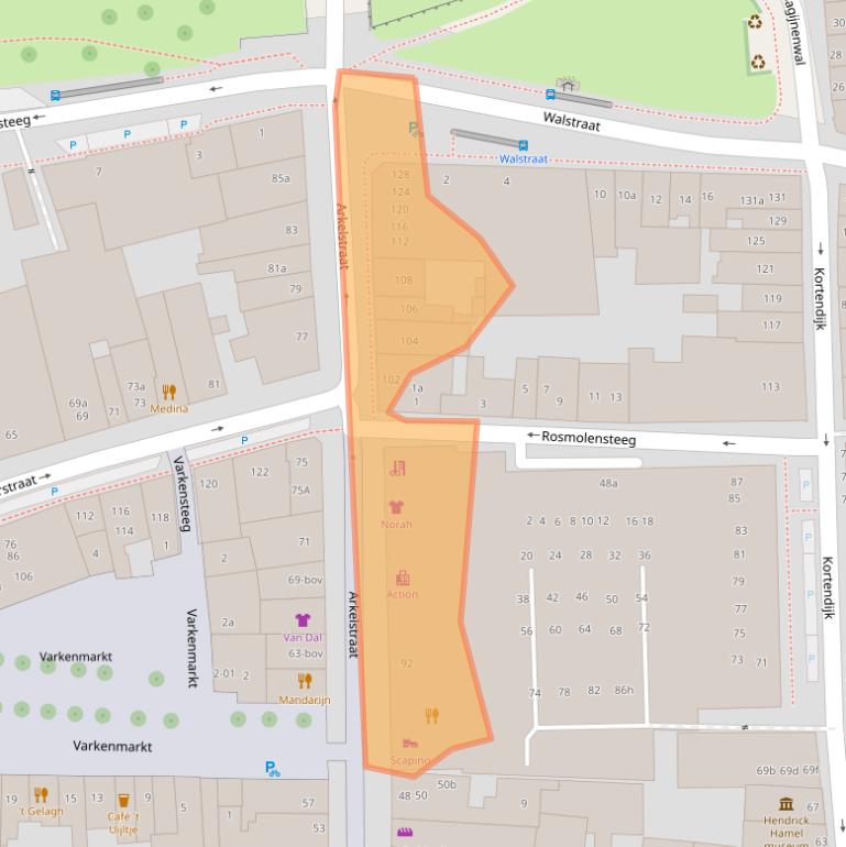 Kaart van postcodegebied 4201KH.