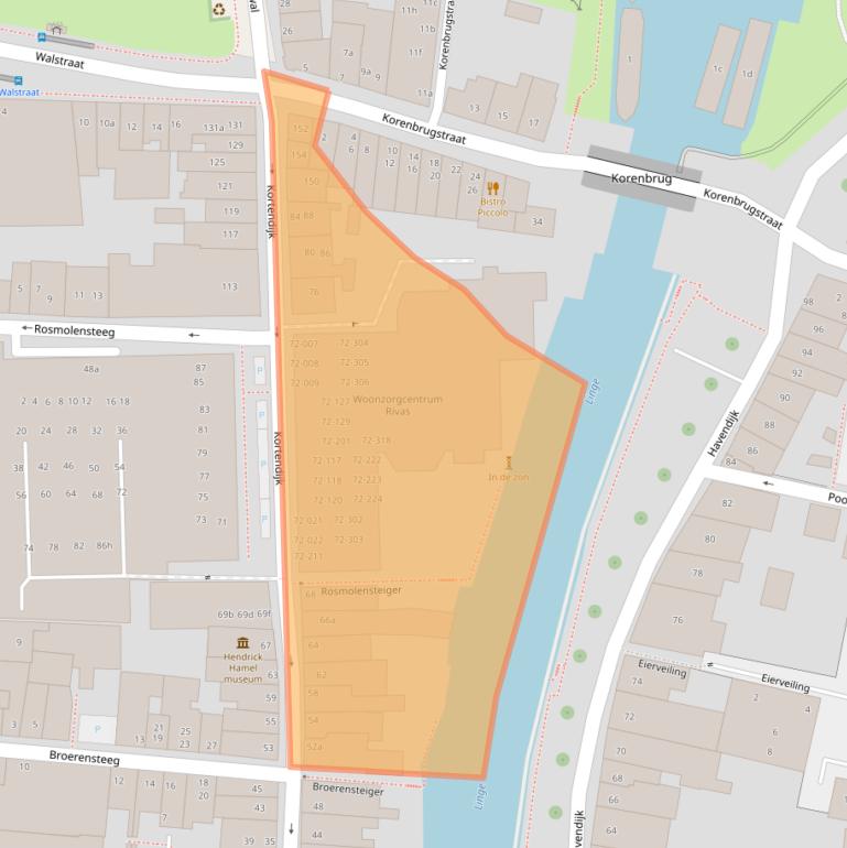 Kaart van postcodegebied 4201KW.