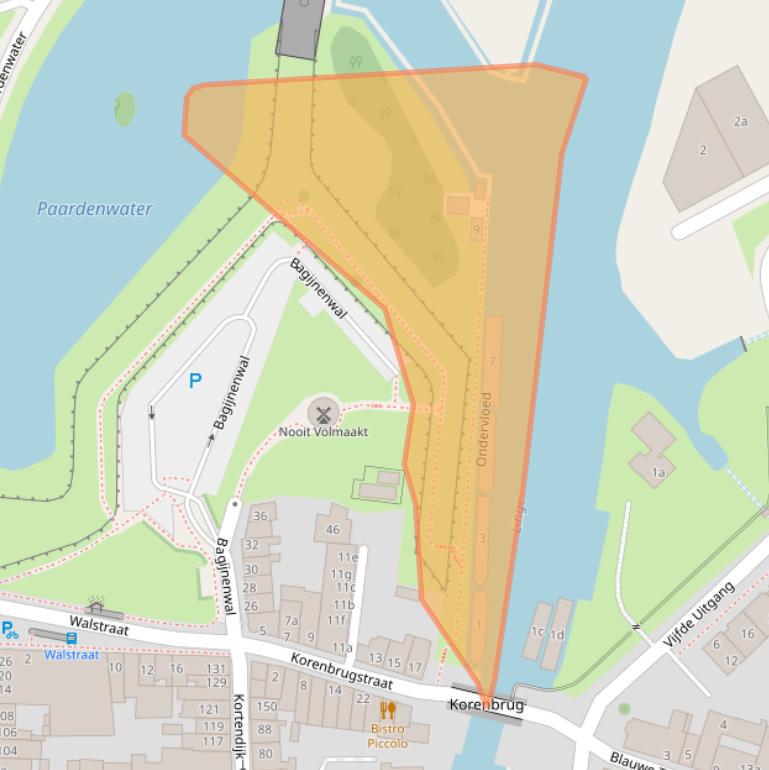 Kaart van postcodegebied 4201LD.