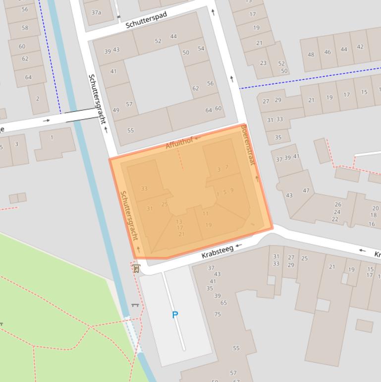 Kaart van postcodegebied 4201MA.