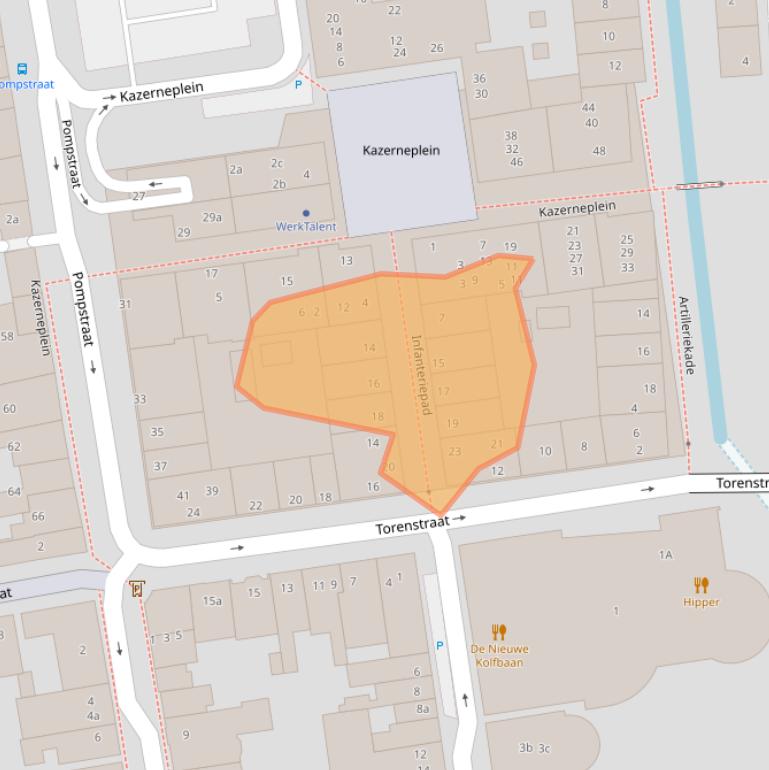 Kaart van postcodegebied 4201ME.