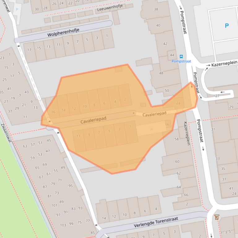 Kaart van postcodegebied 4201MP.