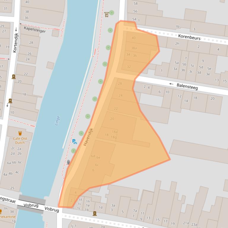 Kaart van postcodegebied 4201XA.