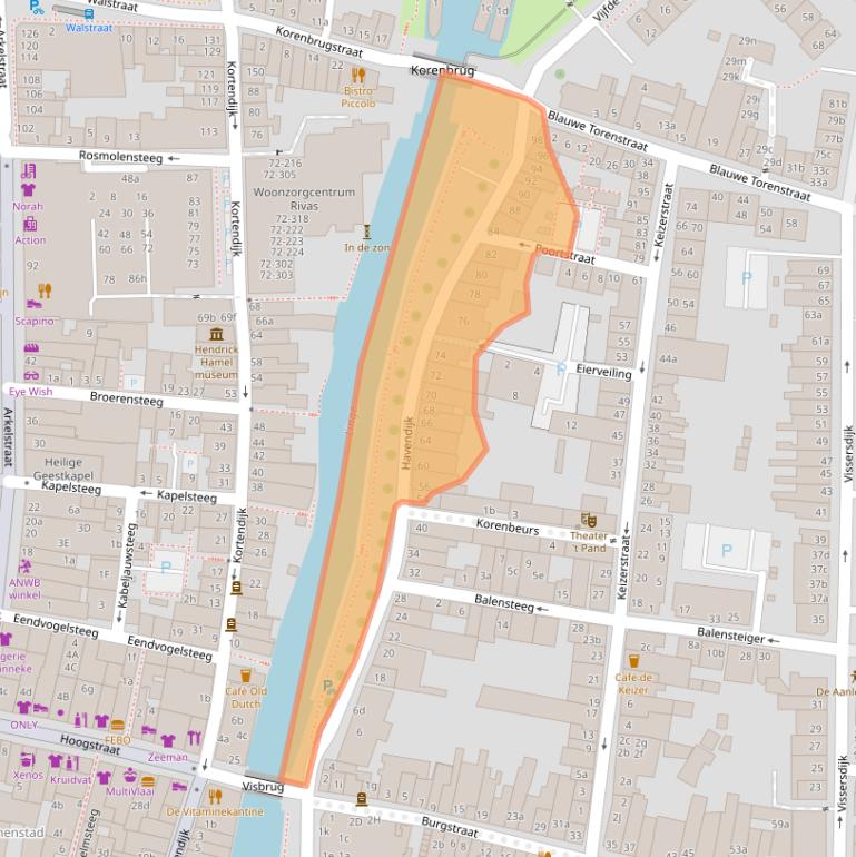 Kaart van postcodegebied 4201XB.