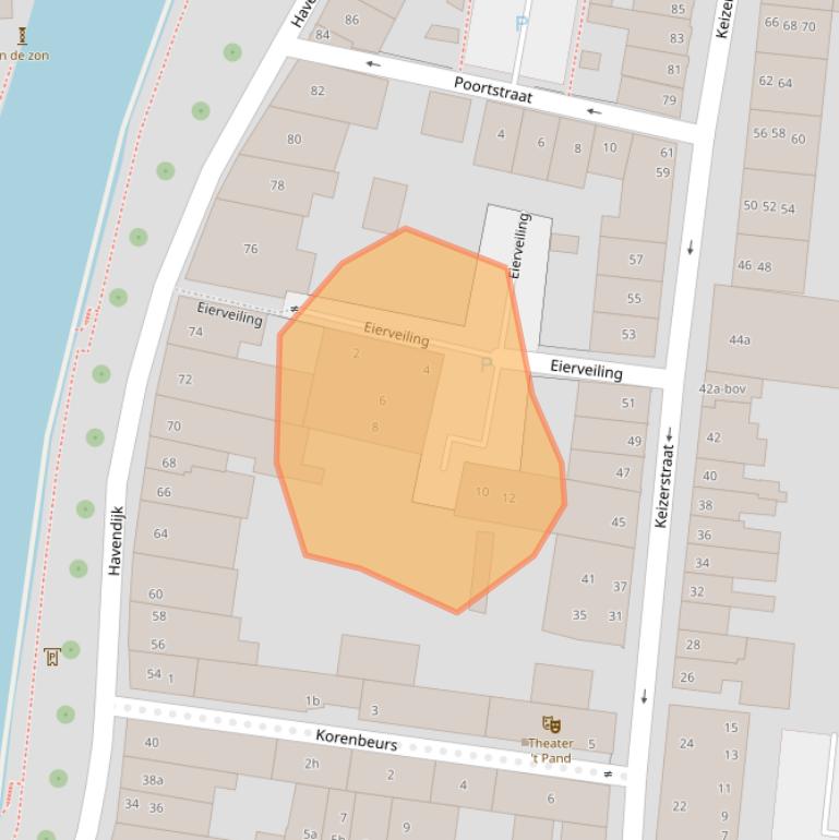 Kaart van postcodegebied 4201XJ.