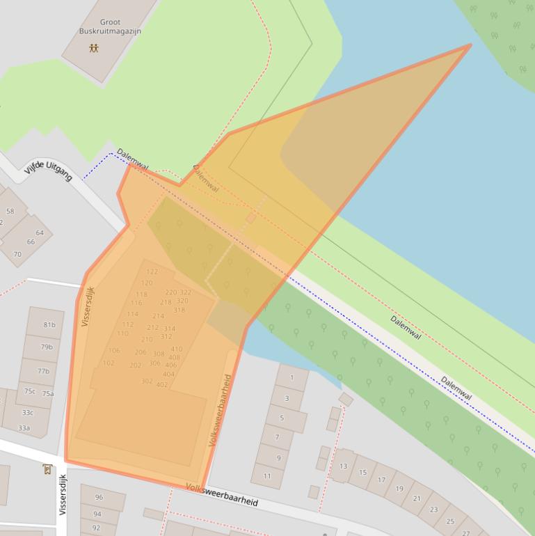 Kaart van postcodegebied 4201ZH.