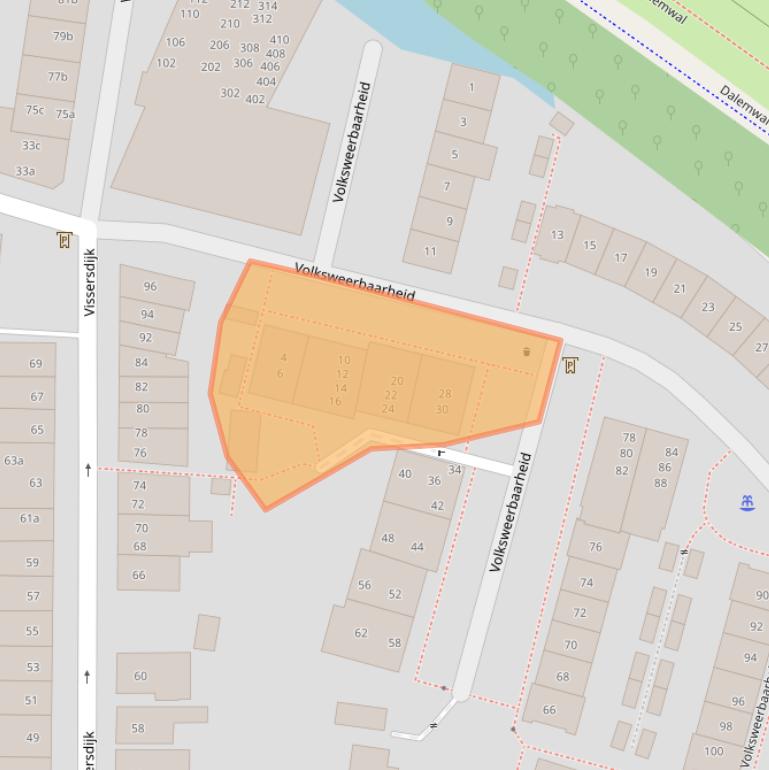 Kaart van postcodegebied 4201ZK.