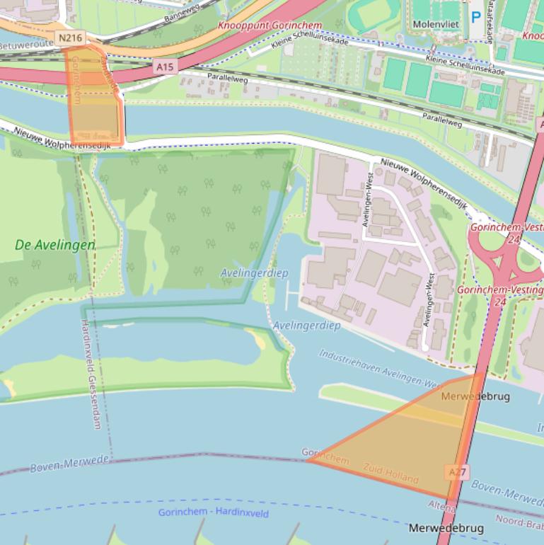 Kaart van postcodegebied 4202LR.