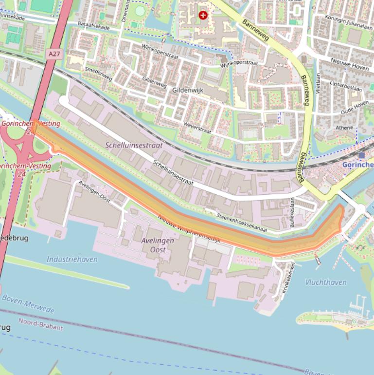 Kaart van postcodegebied 4202LS.