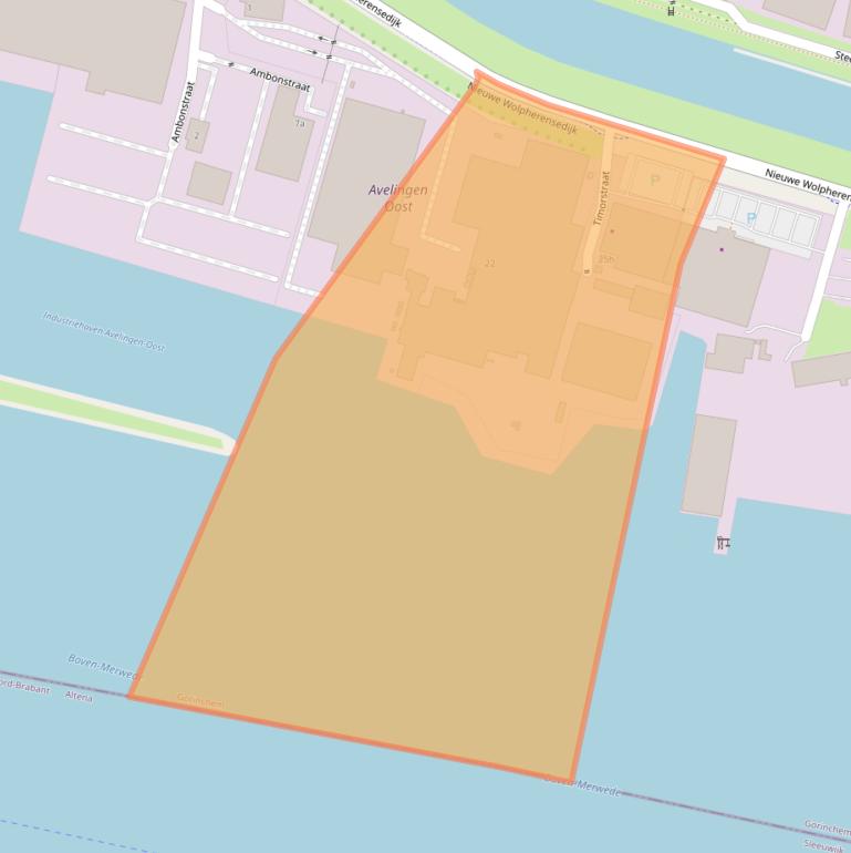 Kaart van postcodegebied 4202MA.