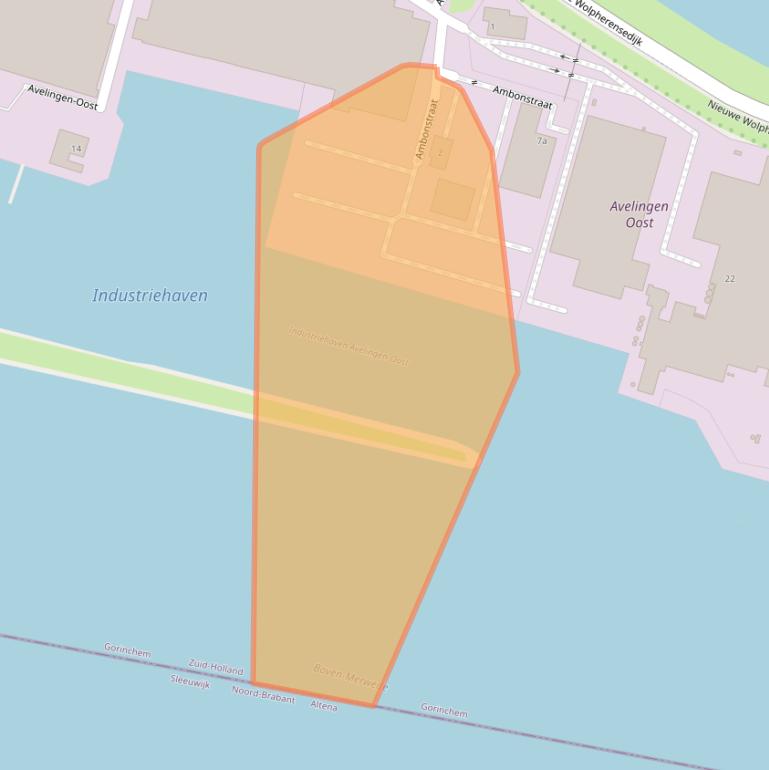 Kaart van postcodegebied 4202ML.