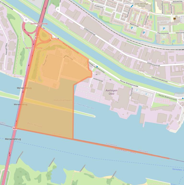 Kaart van postcodegebied 4202MN.