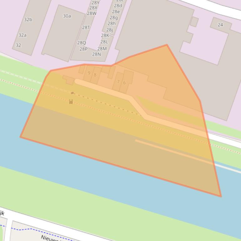 Kaart van postcodegebied 4203NE.
