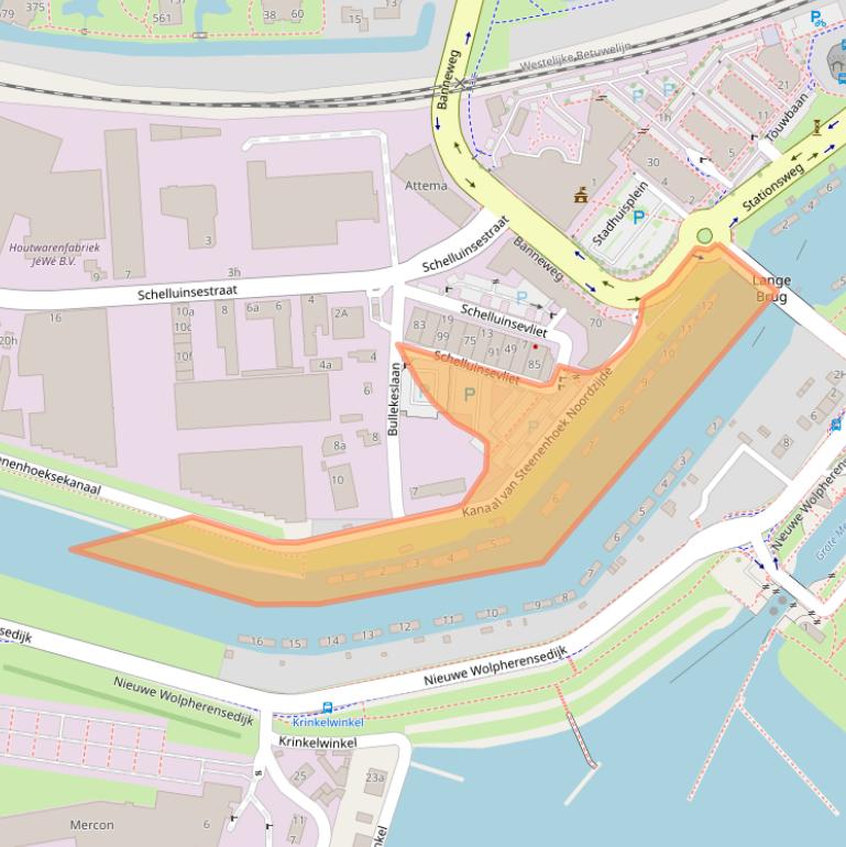 Kaart van postcodegebied 4203NR.