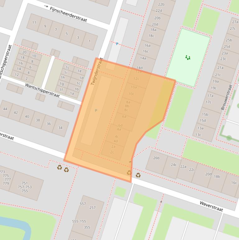 Kaart van postcodegebied 4204EN.