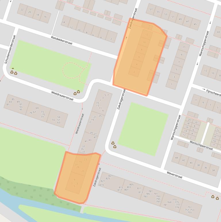 Kaart van postcodegebied 4204EV.