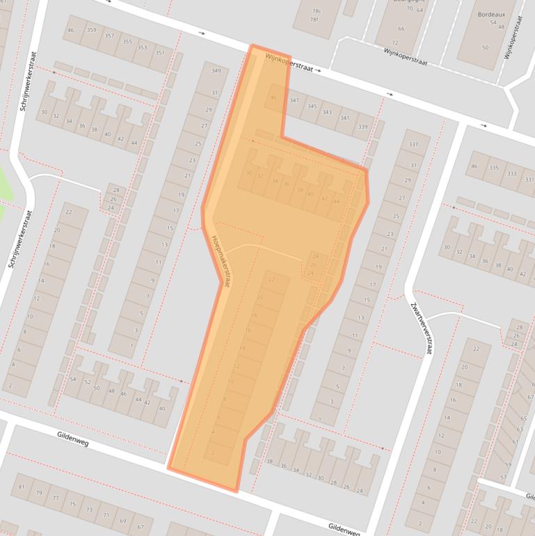 Kaart van postcodegebied 4204GN.