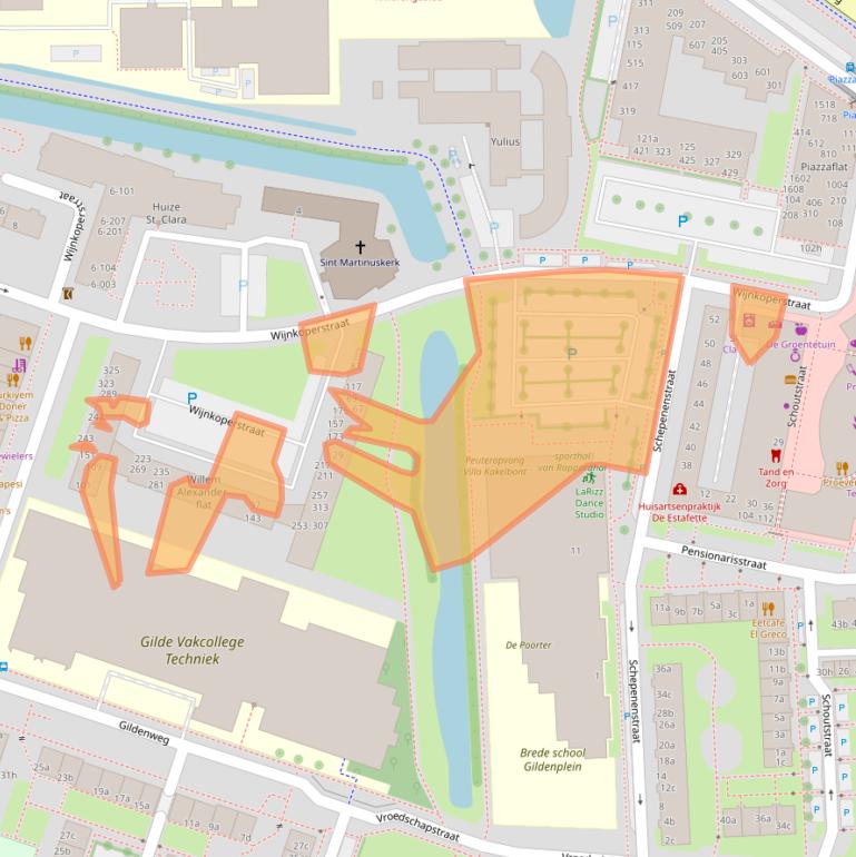 Kaart van postcodegebied 4204HA.