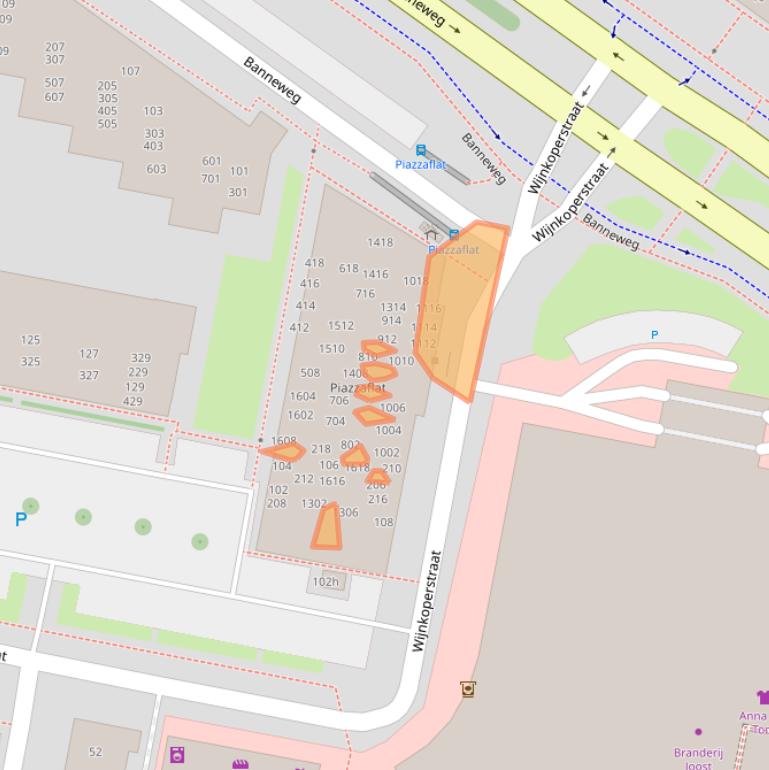 Kaart van postcodegebied 4204HS.