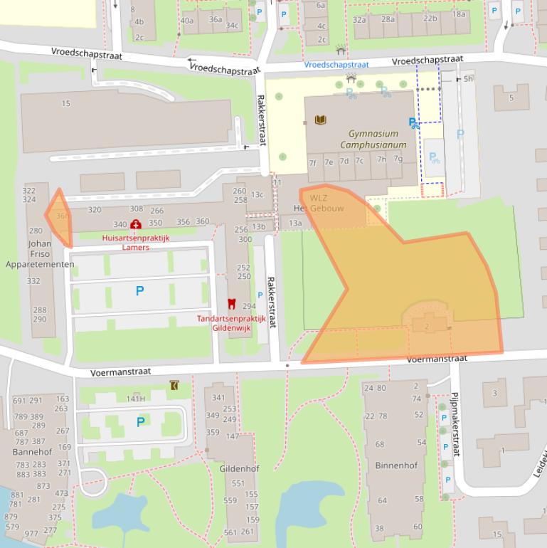 Kaart van postcodegebied 4204RJ.