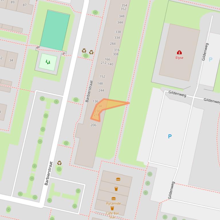 Kaart van postcodegebied 4204TK.