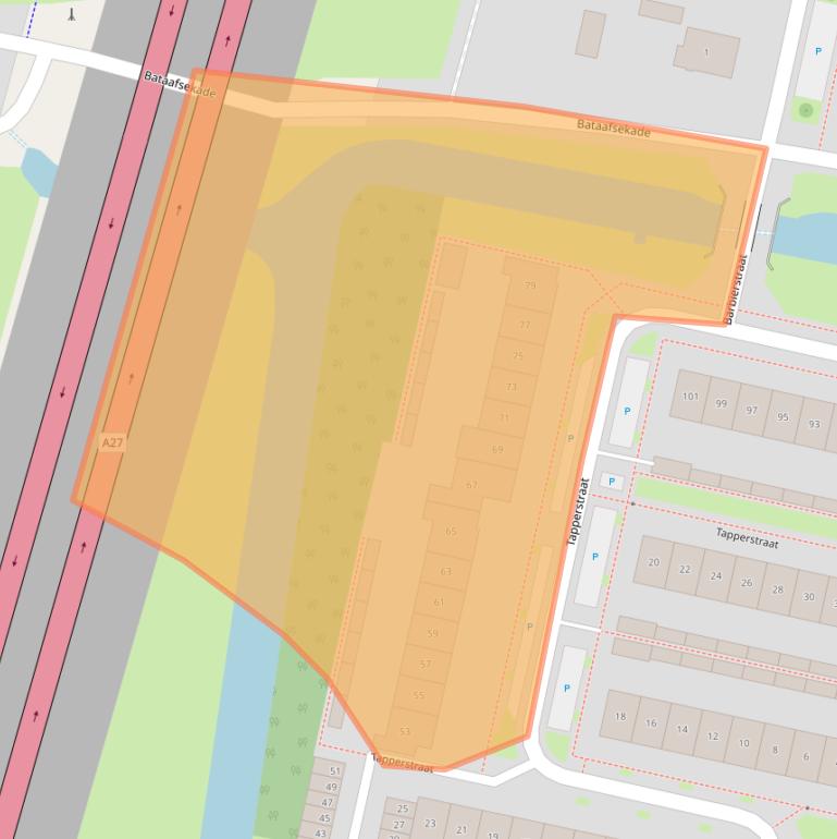 Kaart van postcodegebied 4204TS.