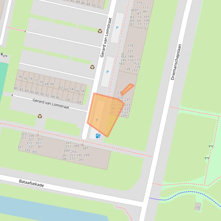 Kaart van postcodegebied 4204VH.