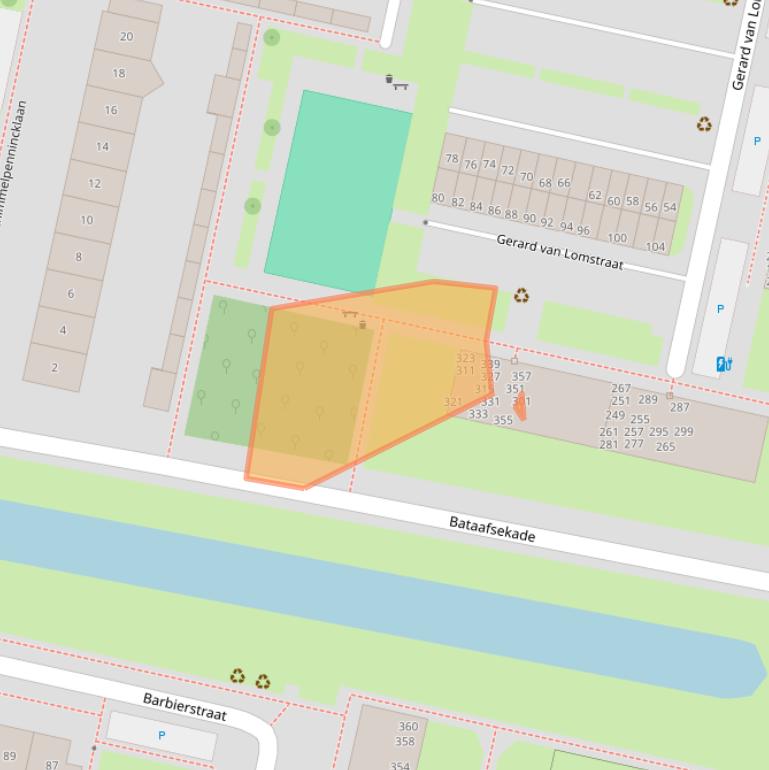 Kaart van postcodegebied 4204VM.