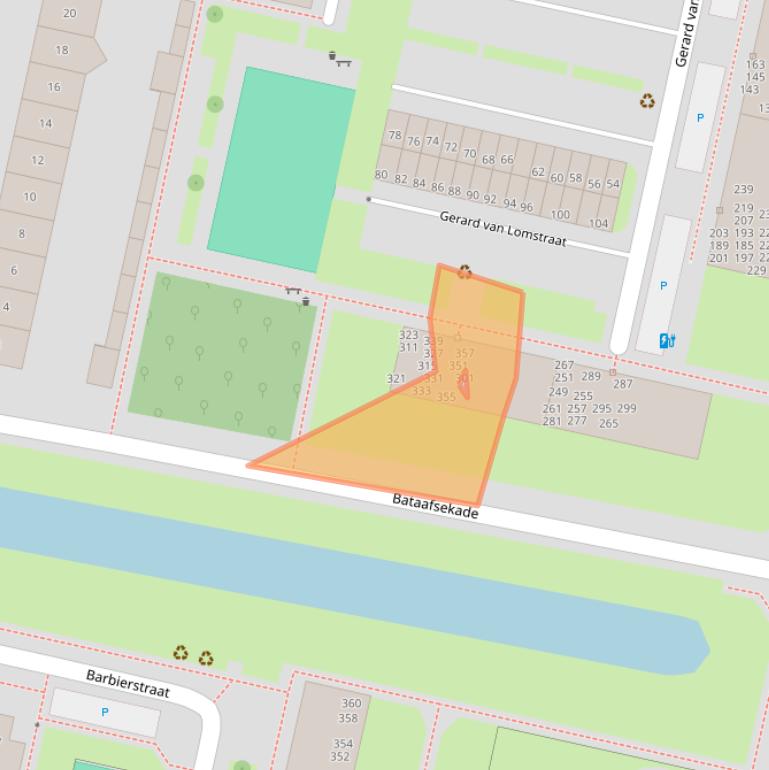 Kaart van postcodegebied 4204VN.