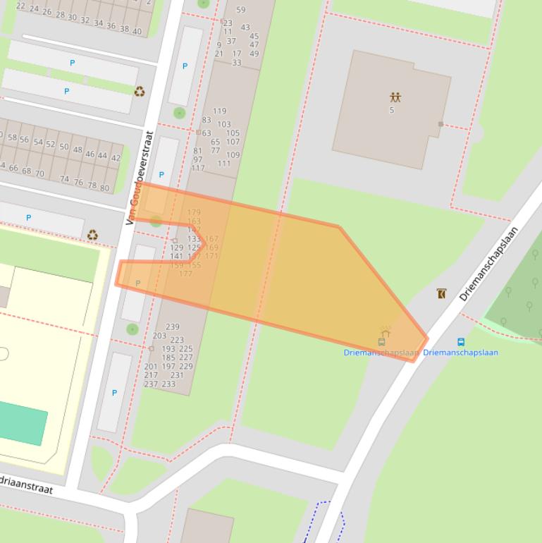 Kaart van postcodegebied 4204XG.