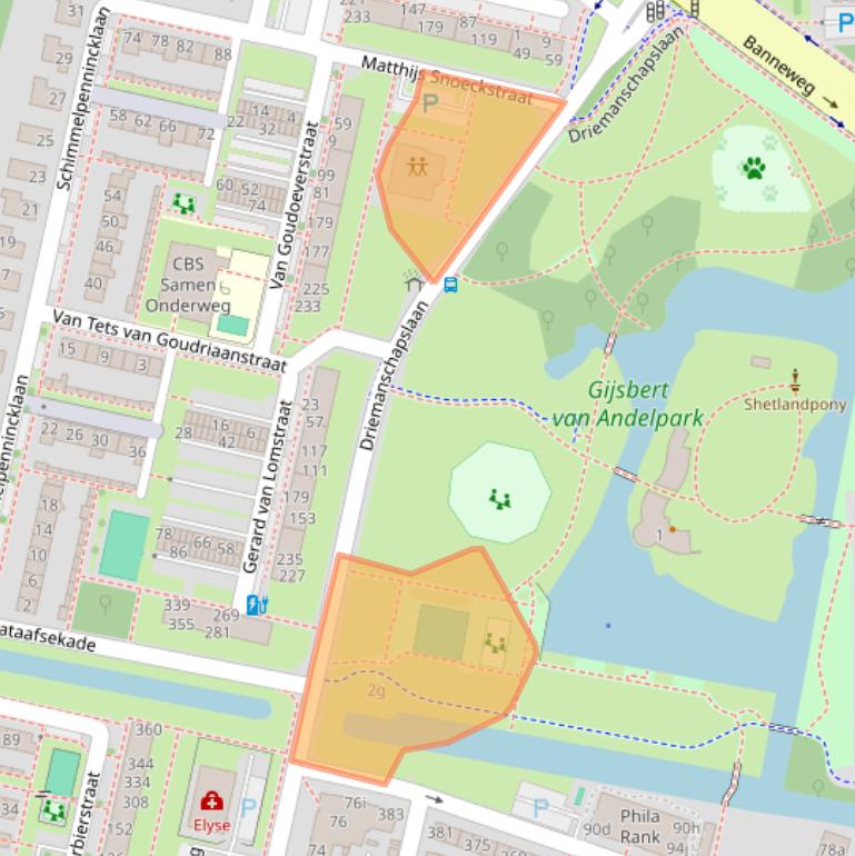 Kaart van postcodegebied 4204XZ.