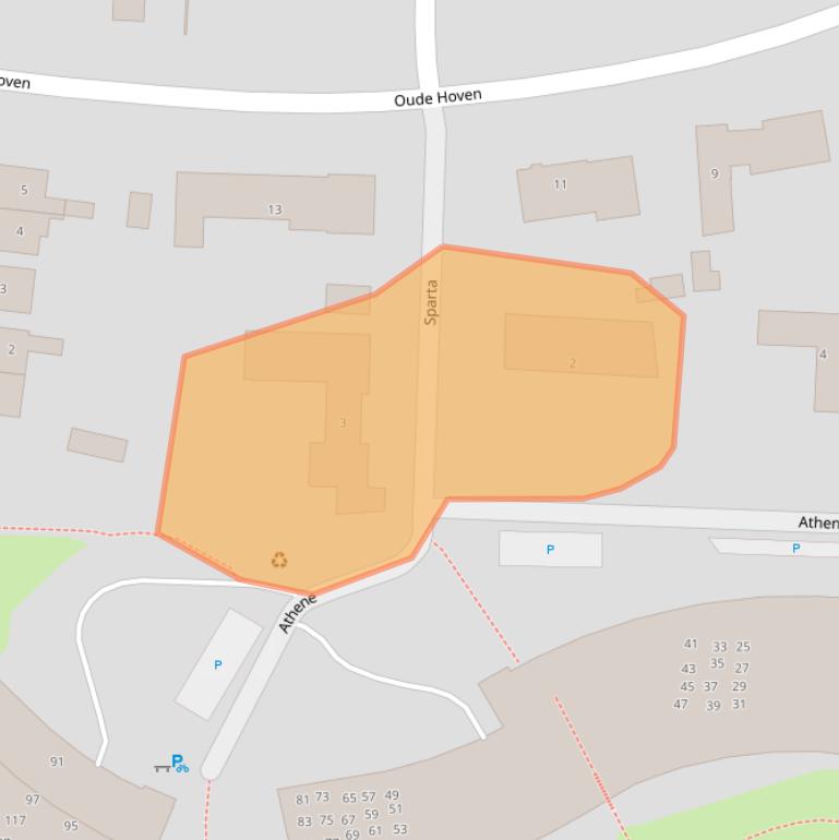 Kaart van postcodegebied 4205AH.