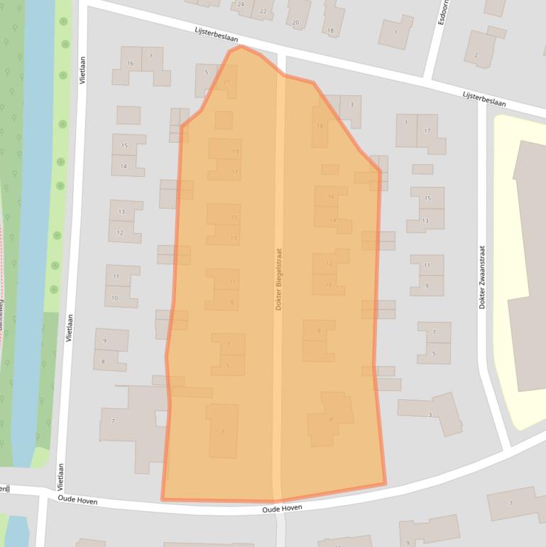 Kaart van postcodegebied 4205AM.