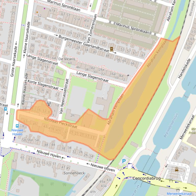 Kaart van postcodegebied 4205BR.
