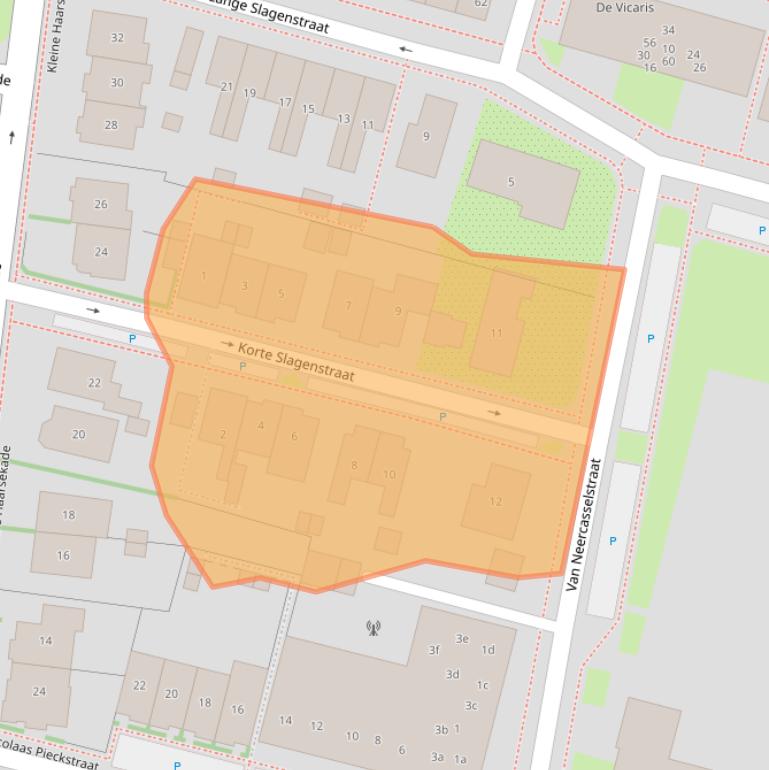Kaart van postcodegebied 4205BT.