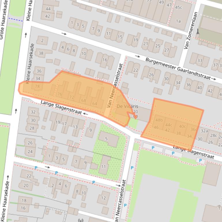 Kaart van postcodegebied 4205BX.