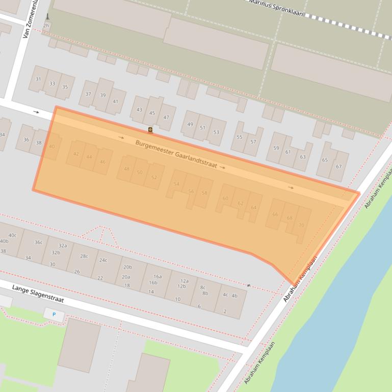 Kaart van postcodegebied 4205CD.