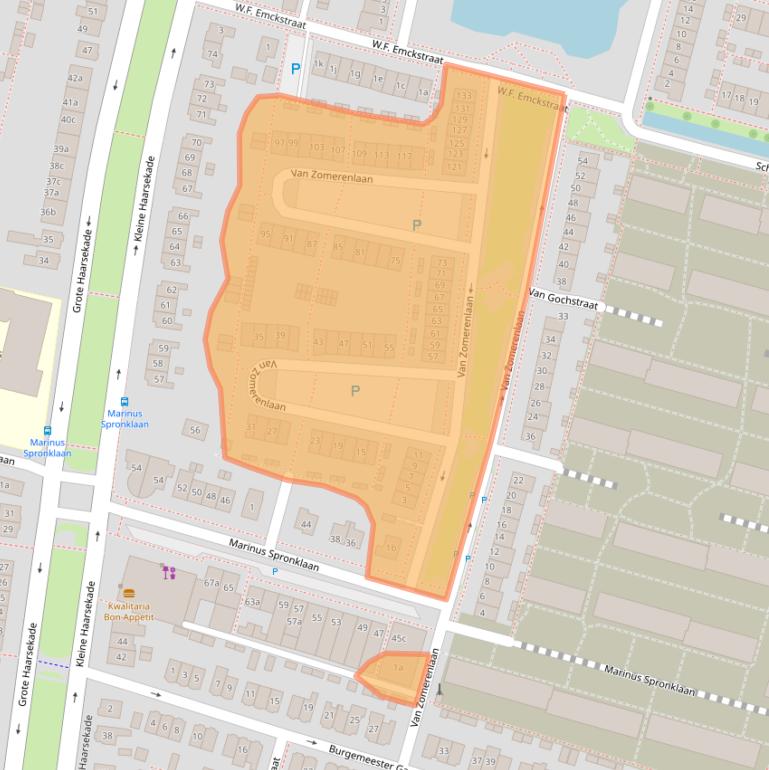 Kaart van postcodegebied 4205CP.