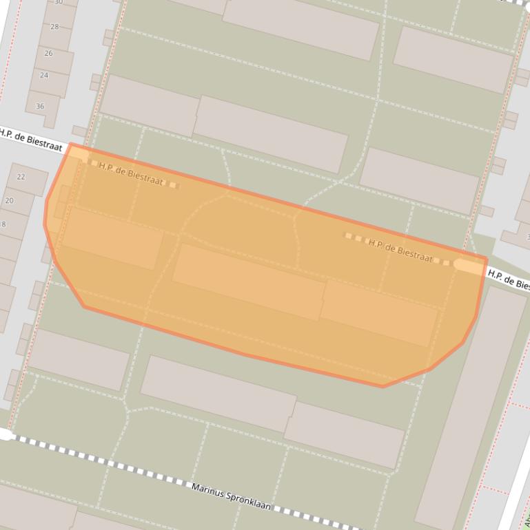 Kaart van postcodegebied 4205CV.