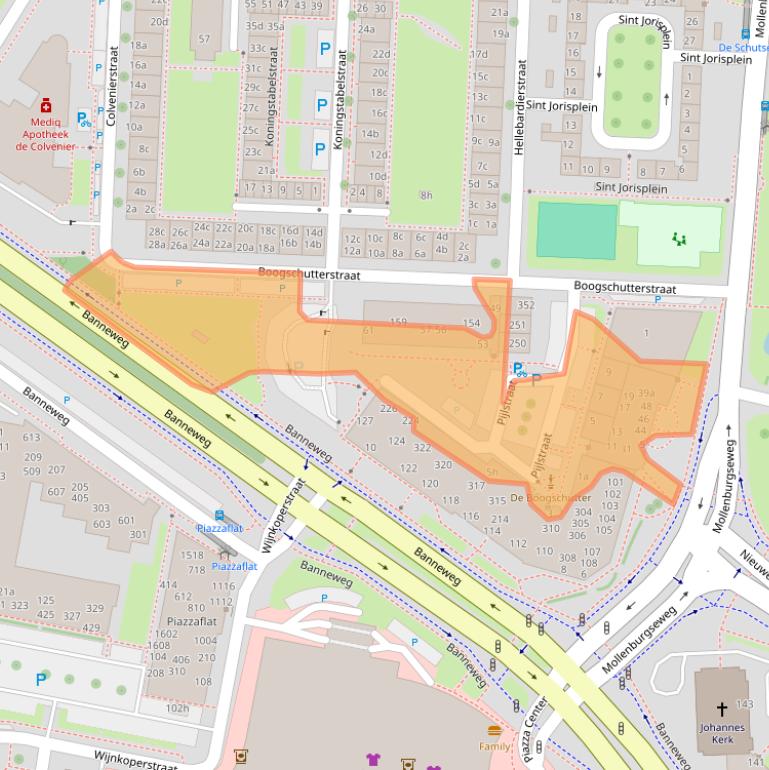 Kaart van postcodegebied 4205DA.