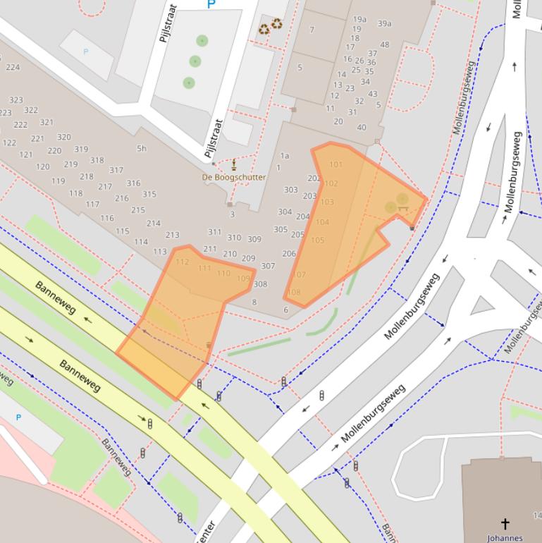 Kaart van postcodegebied 4205DB.