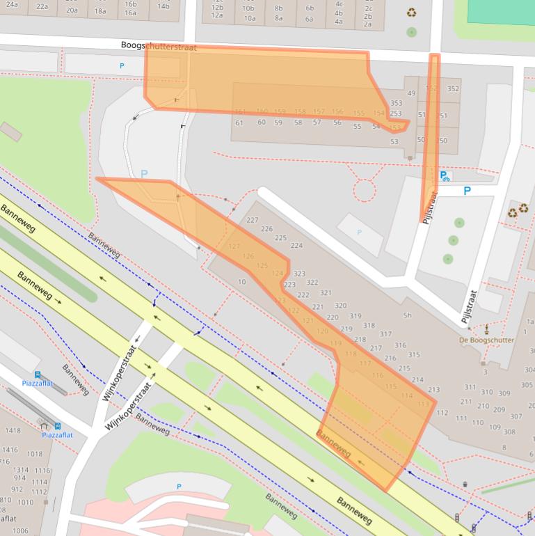 Kaart van postcodegebied 4205DC.