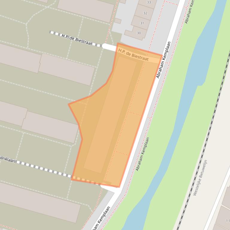 Kaart van postcodegebied 4205EC.