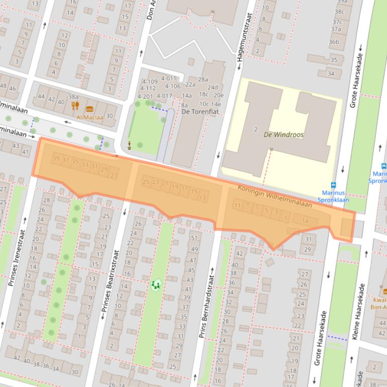 Kaart van postcodegebied 4205ER.