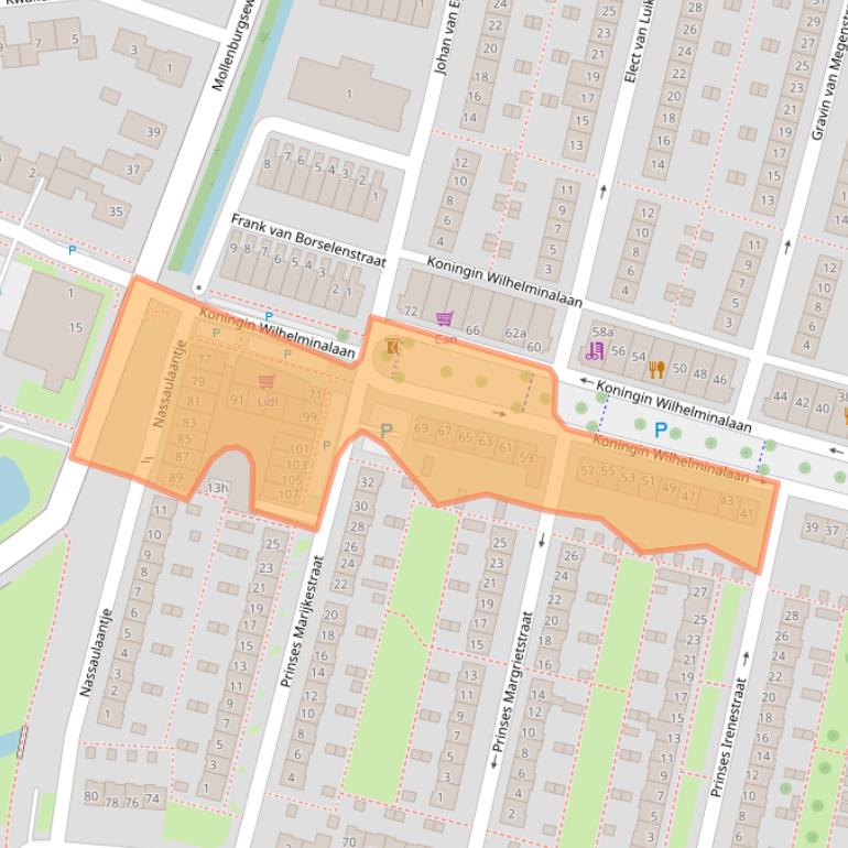 Kaart van postcodegebied 4205ES.