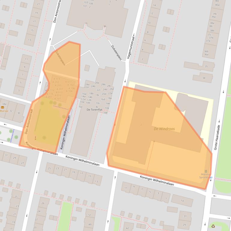 Kaart van postcodegebied 4205ET.